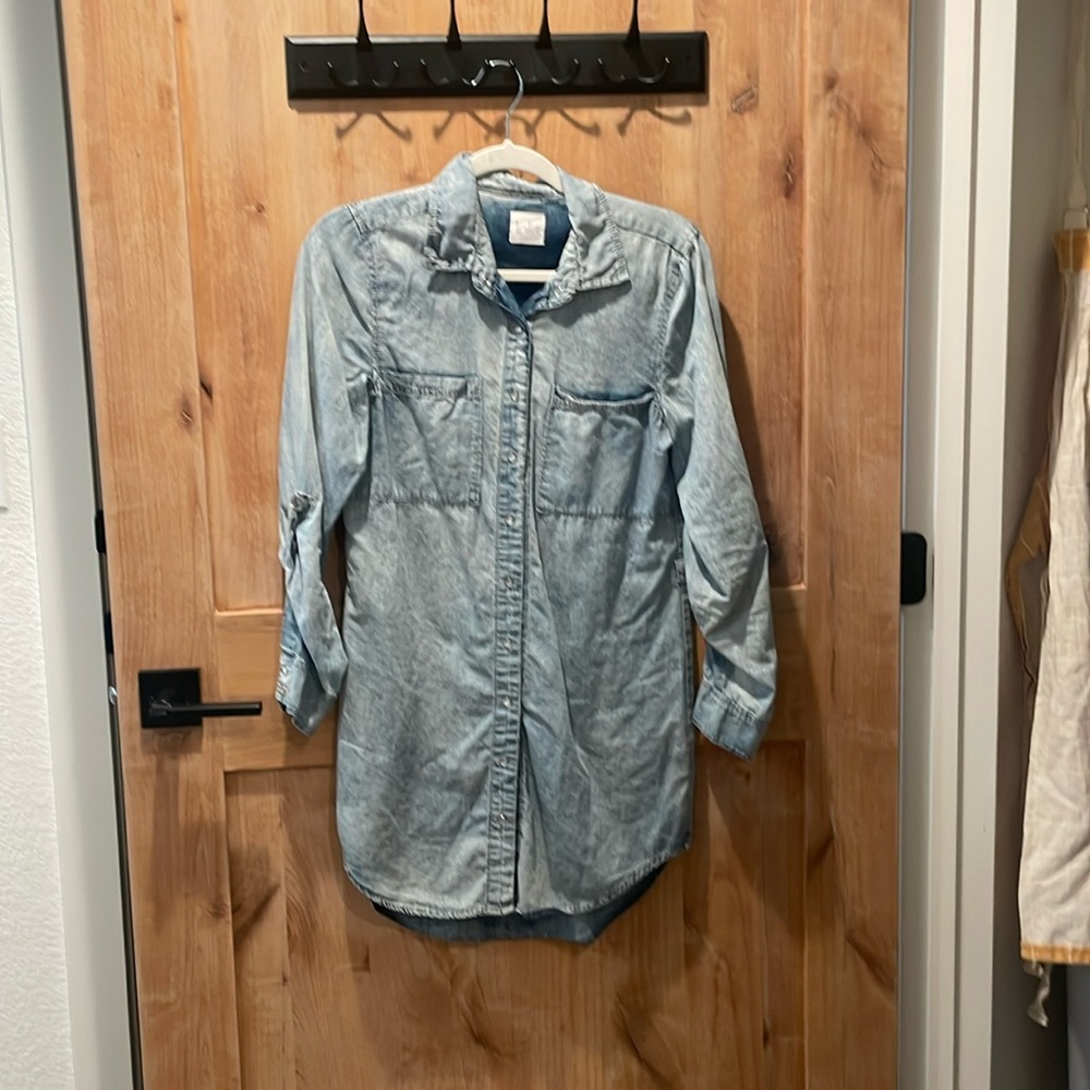 Lola chambray shirt dress